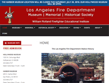 Tablet Screenshot of lafdmuseum.org